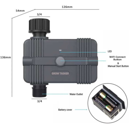 Smart Irrigation Water Timer WiFi with Remote Monitoring, Voice Control and Scheduling - Image 5